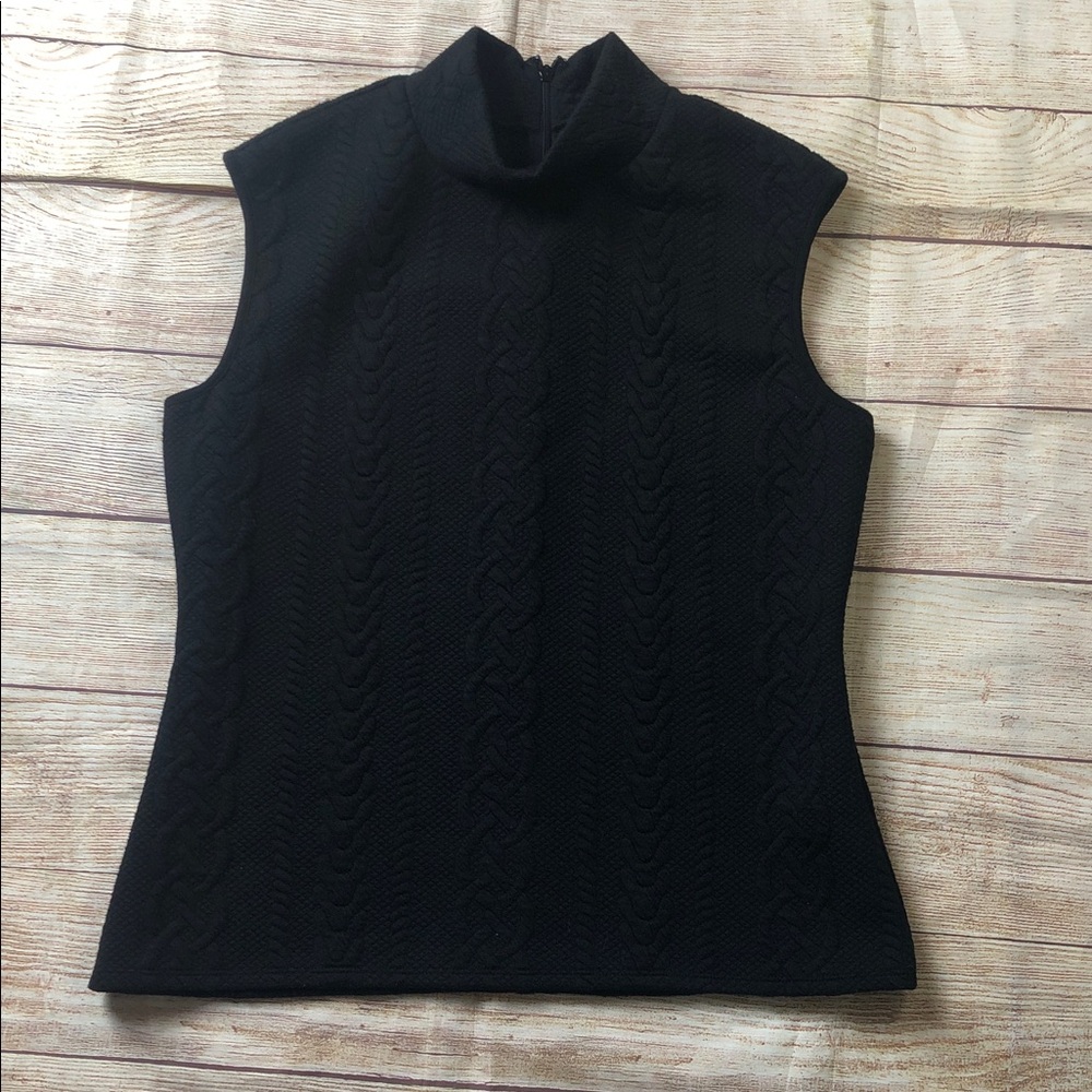 Vince Camuto Textured Mock Neck Top